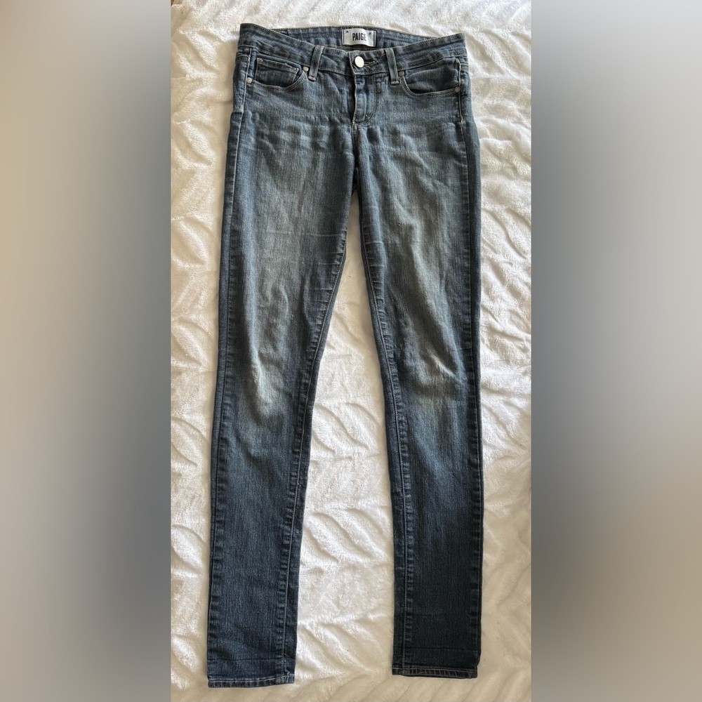 PAIGE Women's Gray Skinny Jeans